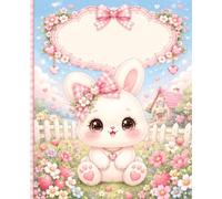 Cute Chibi Bunny Notebook: Kawaii Animal Composition Book for Girls, Kids, Teens, School Notes, Journaling, Doodling, and Creative Writing