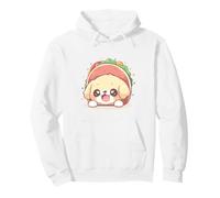 Cute Chibi Golden Retriever Sitting in a Taco Shell Kawaii Pullover Hoodie