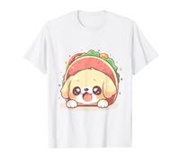 Cute Chibi Golden Retriever Sitting in a Taco Shell Kawaii Value Graphic T-Shirt