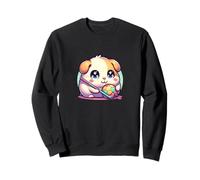 Cute Chibi Guinea Pig With Soccer Ball And Hockey Stick Sweatshirt