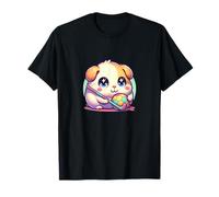Cute Chibi Guinea Pig with Soccer Ball and Hockey Stick T-Shirt