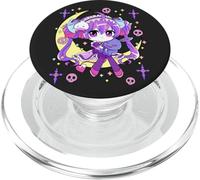 Cute Chibi Kawaii Anime Girls Pastel Goth for Kids PopSockets PopGrip for MagSafe