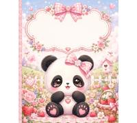 Cute Chibi Panda Notebook: Kawaii Animal Composition Book for Girls, Kids, Teens, School Notes, Journaling, Doodling, and Creative Writing