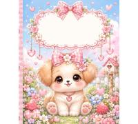 Cute Chibi Puppy Notebook: Kawaii Animal Composition Book for Girls, Kids, Teens, School Notes, Journaling, Doodling, and Creative Writing