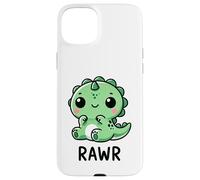 Cute Chibi Trex Dinosaur Rawr Roaring Case for iPhone 15 Plus