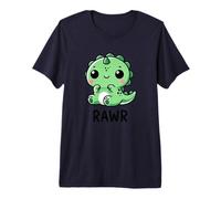 Cute Chibi Trex Dinosaur Rawr Roaring Premium T-Shirt