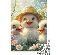 Cute Chick 1000 Piece Puzzles For Adults Creative Rectangular Paper Puzzle Jigsaw for Friends Family 1000pcs (38x26cm)
