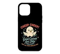 Cute Chick God Cares for Me Christian Faith Case for iPhone 12 Pro Max
