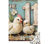 Cute Chick Puzzle Jigsaws 1000 Pieces for Adults Puzzles for Teenagers Gifts Funny Jigsaw Puzzles 1000pcs (75x50cm)