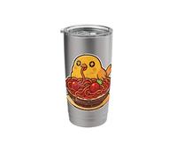 Cute Chick Spaghetti Pasta Lover Stainless Steel Insulated Tumbler
