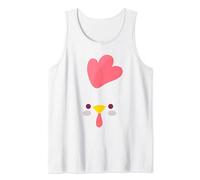 Cute Chicken Animal Face Disguise Costume Carnival Halloween Tank Top