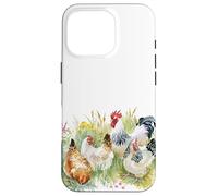 Cute Chicken Farm Animal Watercolor Farmer Lover Case for iPhone 16 Pro
