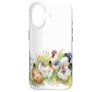 Cute Chicken Farm Animal Watercolor Farmer Lover Case for iPhone 17