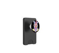 Cute Chicken Floral Portrait Bird Lover Graphic Pastel Pink PopSockets PopWallet for MagSafe