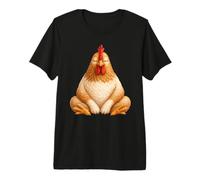 Cute Chicken Meditating Yoga Premium T-Shirt