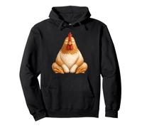 Cute Chicken Meditating Yoga Pullover Hoodie