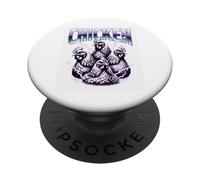 Cute Chicken Squad Electric Lightning Halloween Viral Meme PopSockets Adhesive PopGrip