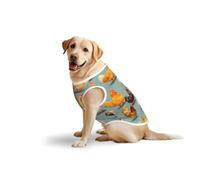 Cute Chicken Walkingprint Large Pets Vest Breathable Sleeveless Tank Top Cozy Lightweight Walks Travel T-Shirt