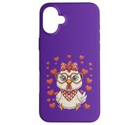 Cute Chicken with Hearts Valentine Love Adorable Case for iPhone 16 Plus