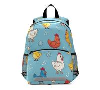 Cute Chicks Colors Poses Backpack for Toddler Boys Girls, Mini Little Kid's Backpacks Travel Back Pack 3-6 Years, Medium