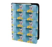Cute Chihuahua 1 Printing 5.5 Inch Passport Holder Case with Document Credit Card Organizer for Travel