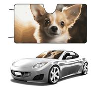 Cute Chihuahua Car Windshield Sun Shade Keep Car Interior Cool 51"x28" Folding Front Window Sun Shade, Heat Shield for SUV, Truck, Blocks UV