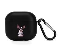 Cute Chihuahua Dog with Bowtie Novelty Protective Cases Cover Compatible for AirPods 4 Funny Headphone Case Storage Boxes for Women Men