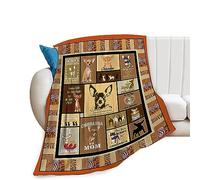 Cute Chihuahua Fleece Throw Blanket - Super Soft Cozy Animal Plush Bedding for Women, Girls, Kids & Adults - 40"x50" Dog Lovers Gift