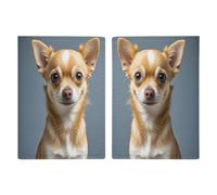 Cute Chihuahua Passport Holder Personalized Passport Wallet for Women Men Travel Document Organizer Holder