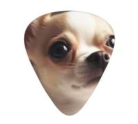 Cute Chihuahua Print Guitar Pick Comfortable Feel, Clear Sound, Multiple Thicknesses For Varied Tones