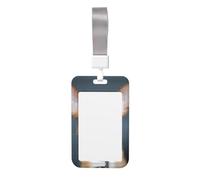 Cute Chihuahua Print Id Badge Holder Sliding Card Holder Vertical Card Protector Cover Case Teacher Lanyard for Office Women Men