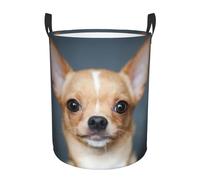 Cute Chihuahua Print Laundry Hamper Basket Tall Laundry Basket, Hamper For Blanket Storage For Bedroom