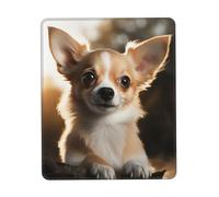 Cute Chihuahua Print Mouse Pad Gaming Mouse Mat with Non-Slip Rubber Base Square Mouse Pad Waterproof Laptop Mouse Mat Washable Computer Mousepad for Home Office Work 10 x 12 inch
