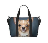 Cute Chihuahua Print Travel Duffel Bags Weekender for Women,Lightweight Carry On Bag,Personal Item Bag