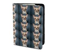 Cute Chihuahua Printing 5.5 Inch Passport Holder Case with Document Credit Card Organizer for Travel
