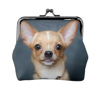 Cute Chihuahua Printing Lightweight Coin Purse, Minimalist Wallet for Coffee Runs and Local Outings
