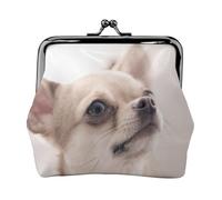 Cute Chihuahua Printing Lightweight Coin Purse, Minimalist Wallet for Coffee Runs and Local Outings
