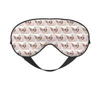 Cute Chihuahua Printing Soft Dual-Use Sleep Blocks Light Efficiently Blackout Eye Mask for Sleeping