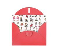 Cute Chihuahua Pug Pattern print Holiday greeting cards - thank-you cards, invitation cards, double-sided flashing effects