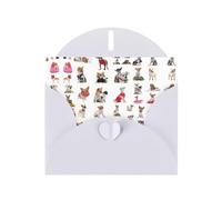 Cute Chihuahua Pug Pattern print Holiday greeting cards - thank-you cards, invitation cards, double-sided flashing effects