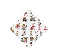 Cute Chihuahua Pug Pattern Printing Fashion Car Air Freshener Cards 10 Pcs Car Scented Hanging Sheets