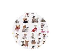 Cute Chihuahua Pug Pattern Printing Fashion Car Air Freshener Cards 10 Pcs Car Scented Hanging Sheets