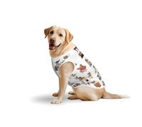 Cute Chihuahua Pug Patternprint Large Pets Vest Breathable Sleeveless Tank Top Apparel Cozy Lightweight T-Shirt