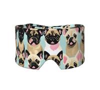 Cute Chihuahua Pug Print Eye Shade Cover for Nap Travel Yoga,Eye Cover Blindfold Travel Office Nap Airplane