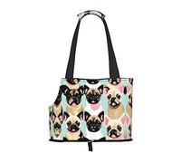 Cute Chihuahua Pug print Puppy Carrier Walking Dog Bags Pets Dogs Carrier Bags for small Dogs and Cat and Rabbit