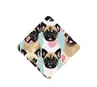 Cute Chihuahua Pug Printing 10 Pcs Air Freshener Cards,Car Scented Hanging Sheets Air Freshener Set For Car Decoration