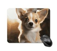 Cute Chihuahua Square Mouse Pad Portable Computer Mousepad with Non-Slip Rubber Base 20 * 25cm Ultra-Thin Gaming Mouse Mat for Computer Laptop Office Desk Accessories