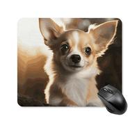 Cute Chihuahua Square Mouse Pad Portable Computer Mousepad with Non-Slip Rubber Base 25 * 30cm Ultra-Thin Gaming Mouse Mat for Computer Laptop Office Desk Accessories