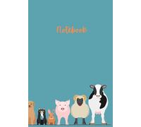 Cute Children's Farm Animal Notebook. A5/6"x9"/150 Lined Pages/Paperback. Birthday Gift for Children. Farm Animal Themed Notebooks for Children. Animal Lover's Notebook for Children.