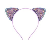 Cute Children's Headband with Playful Cat Ears Sparkling Onion Sequins as a Cute Hair Accessory (Navy, One Size)